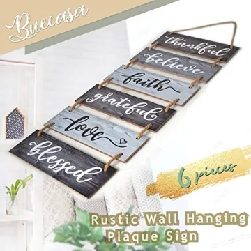 Buecasa Family Wall Decor - Rustic Home Inspiration Sign