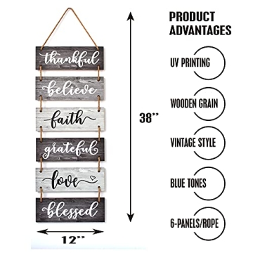 Buecasa Family Wall Decor - Rustic Home Inspiration Sign