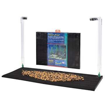 Penn-Plax Undergravel Aquarium Filter for 20 (Long) - 29 Gallon Tanks – Two 14” x 11.1” Plates...
