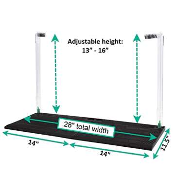 Penn-Plax Undergravel Aquarium Filter for 20 (Long) - 29 Gallon Tanks – Two 14” x 11.1” Plates – Under Gravel System for Clear, Clean Water – Safe for Freshwater and Saltwater Tanks