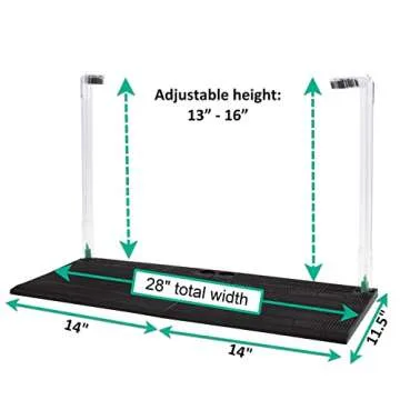 Penn-Plax Undergravel Aquarium Filter for 20 (Long) - 29 Gallon Tanks – Two 14” x 11.1” Plates – Under Gravel System for Clear, Clean Water – Safe for Freshwater and Saltwater Tanks