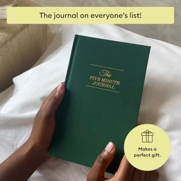 The Five Minute Journal, Original Daily Gratitude Journal 2025, Reflection Manifestation Journal for Mindfulness, Undated Daily Journal with Gold Foiling, Plastic-Free, Green - Intelligent Change