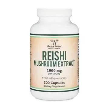 Reishi Mushroom Capsules for Immune Support 300 Count
