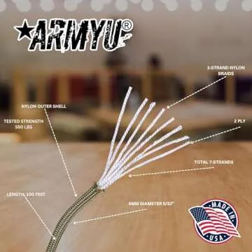 Pretty in Pink Paracord 550 lbs Utility Cord - 100 Feet