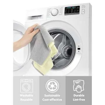 Fantasticlean Microfiber Cleaning Cloth Roll -75 Pack, Tear Away Microfiber Towels, 12" x 12", Reusable, Washable, Scratch Free, Ultra Absorbent Dish Rags for Car, Home, Garage or Shop (Beige)