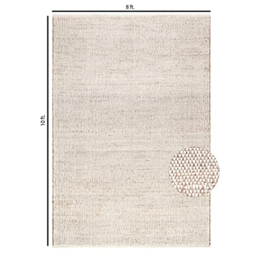 S & L Homes Hand Woven Natural Area Rug 8x10