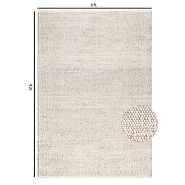 S & L Homes Hand Woven Natural Area Rug 8x10