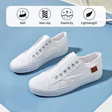 Stylish Women's Slip on Canvas Sneakers for Comfort