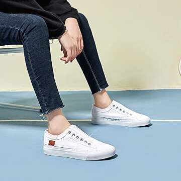 Stylish Women's Slip on Canvas Sneakers for Comfort
