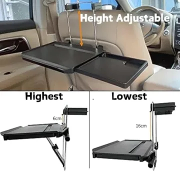 HUKURU 2-in-1 Car Tray for Work and Eating on the Go