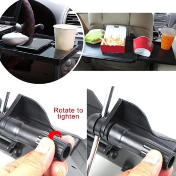 HUKURU 2-in-1 Car Tray for Work and Eating on the Go
