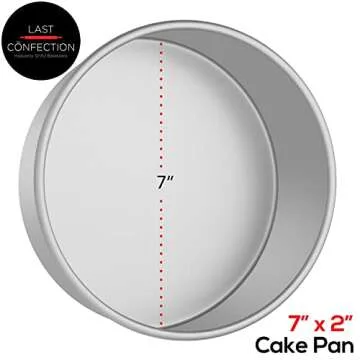 Last Confection 7" x 2" Aluminum Round Cake Pan - Professional Bakeware