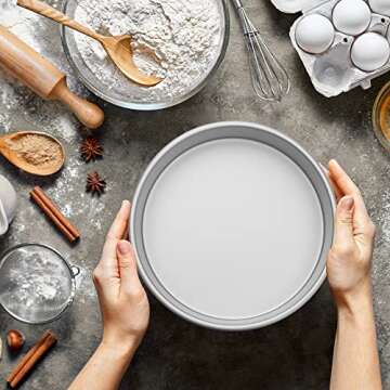 Last Confection 7" x 2" Aluminum Round Cake Pan - Professional Bakeware