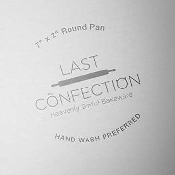 Last Confection 7" x 2" Aluminum Round Cake Pan - Professional Bakeware