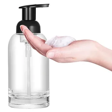 CHBJDAN 2 Pack Glass Foaming Soap Dispenser Set