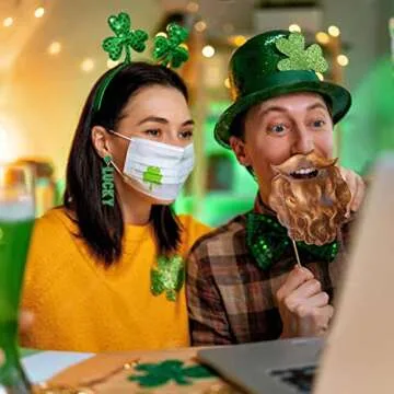 Sparkling Shamrock Earrings for St. Patrick's Day