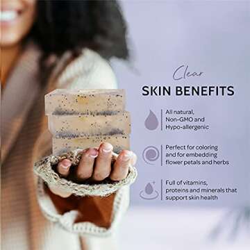 Pifito Clear Melt and Pour Soap Base - Premium 5 lb Glycerin