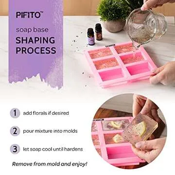 Pifito Clear Melt and Pour Soap Base - Premium 5 lb Glycerin