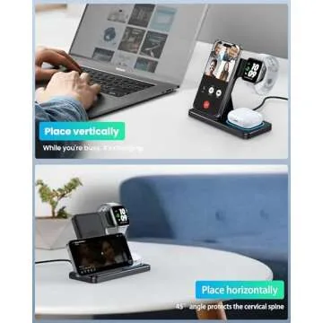 DUMTERR 3-in-1 Wireless Charger for Apple Devices