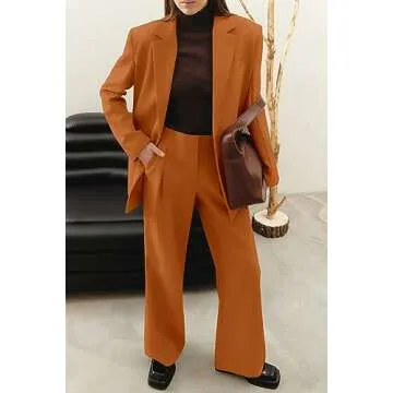 PRETTYGARDEN Women's Dressy Blazer and Pants Set