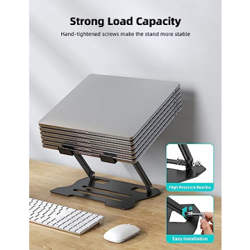 Klsniur Adjustable Laptop Stand for Comfort and Portability