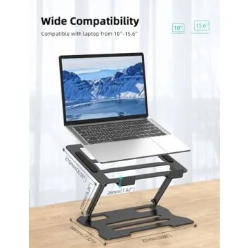 Klsniur Adjustable Laptop Stand for Comfort and Portability
