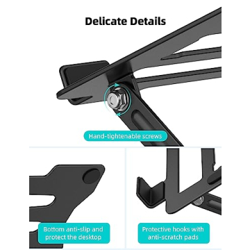 Klsniur Adjustable Laptop Stand for Comfort and Portability