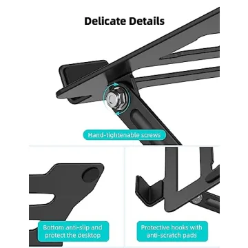 Klsniur Adjustable Laptop Stand for Comfort and Portability