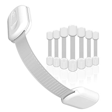 SKYLA HOMES Baby Locks (8-Pack) Child Safety Cabinet Proofing - Safe Quick and Easy 3M Adhesive Cabi...
