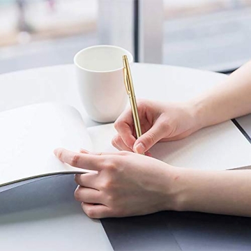 Unibene Gold Ballpoint Pens 6 Pack Stylish Gift Set