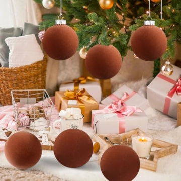 PullCrease Velvet Christmas Ball Ornaments for Holiday Decor