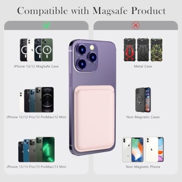 Zemexy Magnetic Wallet Phone Card Holder for iPhone