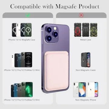 Zemexy Magnetic Wallet Phone Card Holder for iPhone