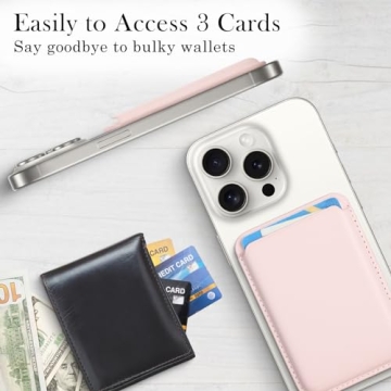 Zemexy Magnetic Wallet Phone Card Holder for iPhone