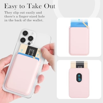 Zemexy Magnetic Wallet Phone Card Holder for iPhone