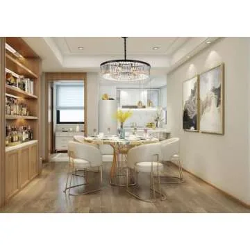 MEELIGHTING Crystal Chandeliers Modern Ceiling Lights 8 Lights