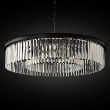 MEELIGHTING Crystal Chandeliers Modern Ceiling Lights 8 Lights