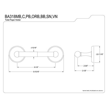 Elegant Kingston Brass Polished Toilet Paper Holder