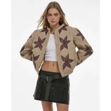 Stylish Locachy Cropped Puffer Jacket for Women