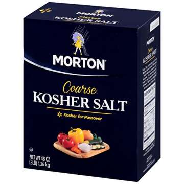 Morton, Kosher Salt-Coarse, 48 Ounce