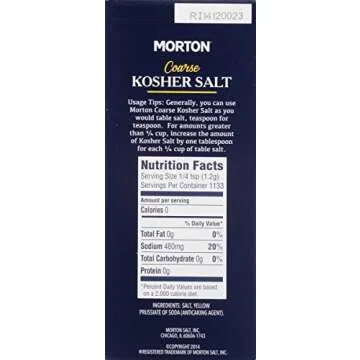 Morton, Kosher Salt-Coarse, 48 Ounce