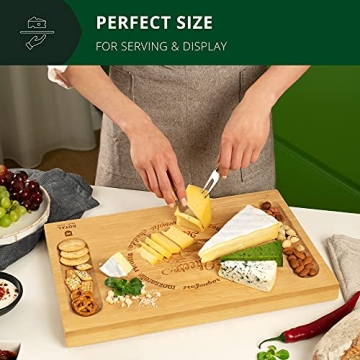 Premium Bamboo Charcuterie Board Set for Entertaining
