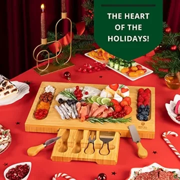 Premium Bamboo Charcuterie Board Set for Entertaining