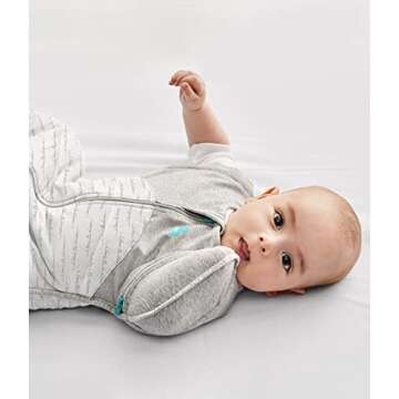 Love to Dream Swaddle UP Transition Bag Warm 2.5 TOG, Dreamer White, Large, 19-24 lbs, Patented Zip-...