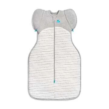 Love to Dream Swaddle UP Transition Bag Warm 2.5 TOG, Dreamer White, Large, 19-24 lbs, Patented Zip-Off Wings, Gently Help Baby Safely Transition from Being Swaddled to Arms Free Before Rolling Over