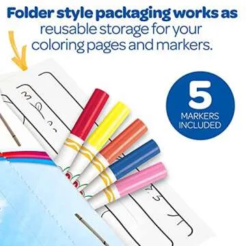 Crayola Paw Patrol Color Wonder Set, 24 Mess Free Coloring Pages & 5 Markers, Gift for Kids, Age 3, 4, 5, 6 [Amazon Exclusive]