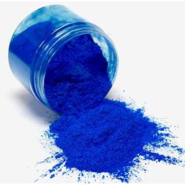 (51g/1.8oz) Iridescent Blue Black Diamond Pigments® Multipurpose DIY Arts and Crafts Additive | Nat...