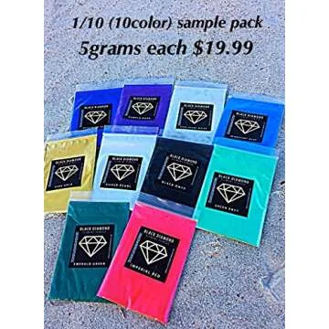 (51g/1.8oz) Iridescent Blue Black Diamond Pigments® Multipurpose DIY Arts and Crafts Additive | Natural Bath Bombs, Resin Art, Slime, Epoxy, Soap, Nail Polish