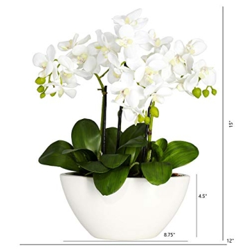 Nearly Natural Lifelike Phalaenopsis Flower Arrangement