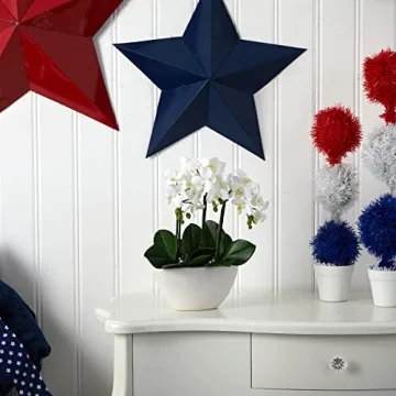 Nearly Natural Lifelike Phalaenopsis Flower Arrangement